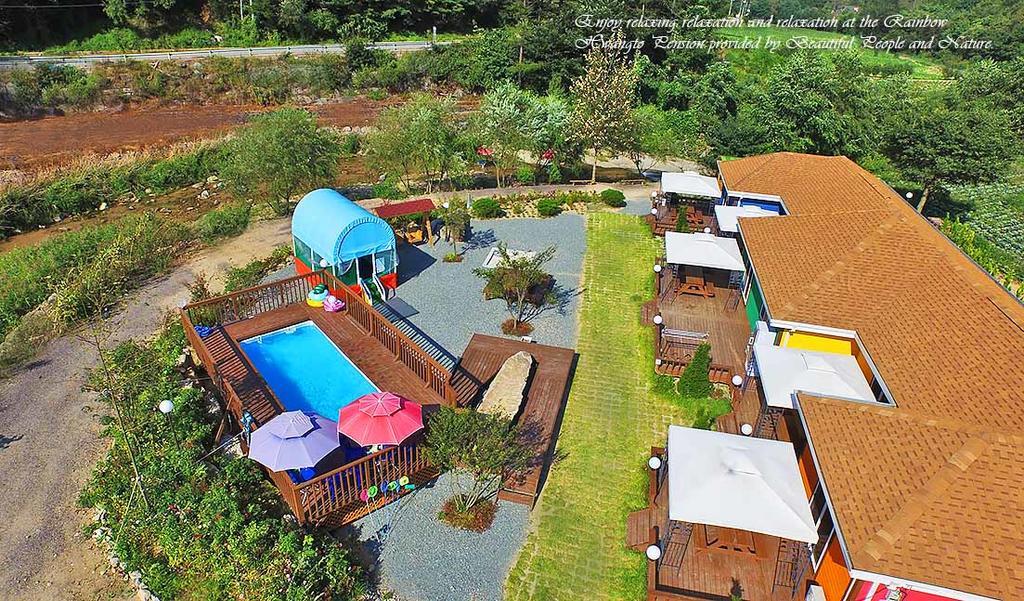 Rainbow Hwangto Pension Pyeongchang Bagian luar foto