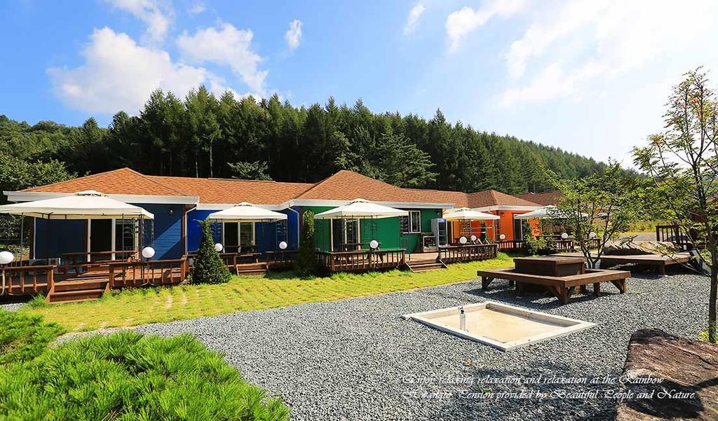 Rainbow Hwangto Pension Pyeongchang Bagian luar foto